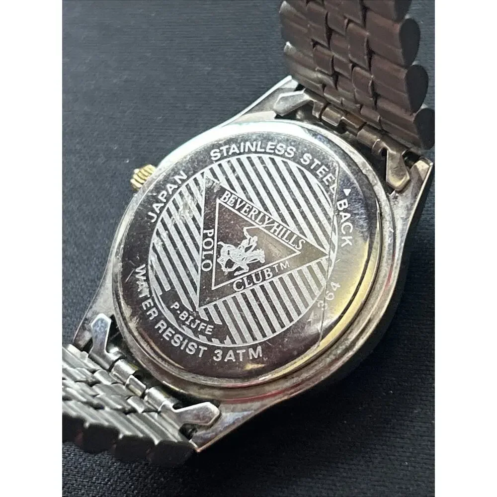Beverly Hills Polo Club Two Tone Navy Blue Dial Quartz Watch